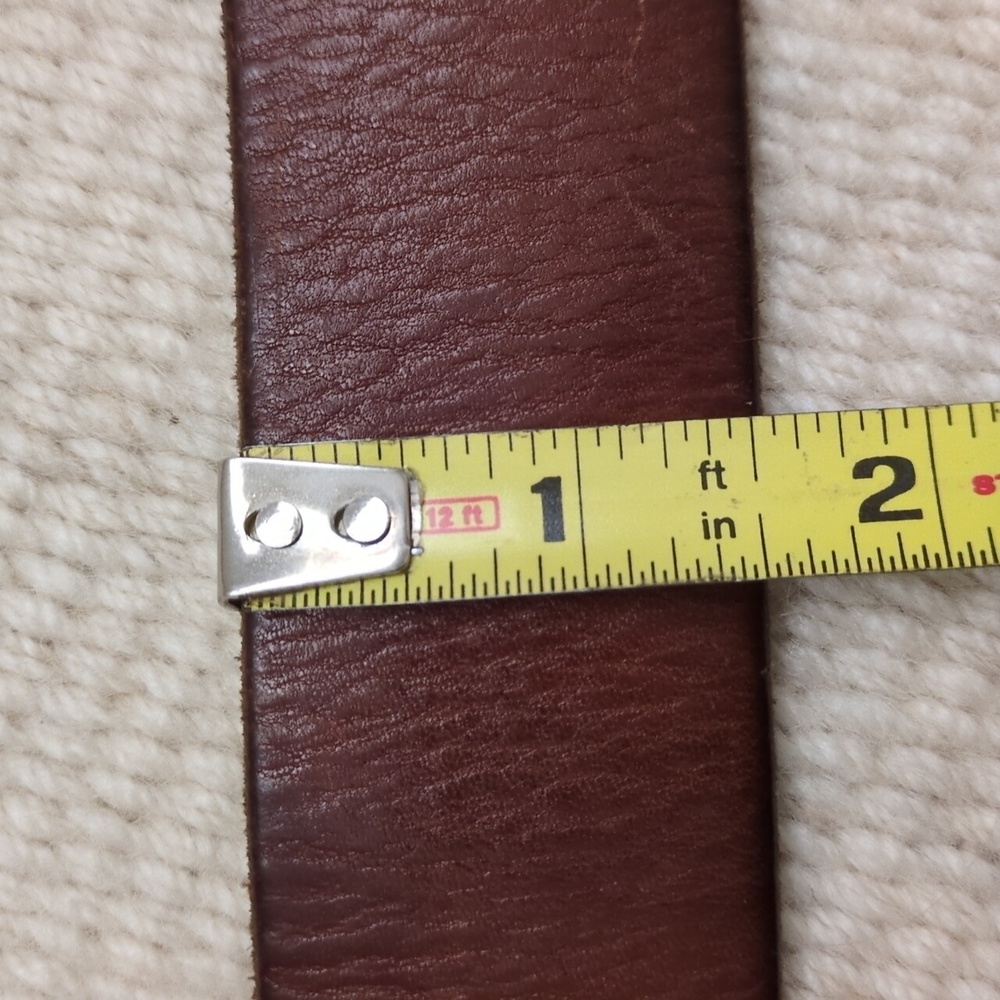 Beautiful Broken In Timberland Leather Belt - Picture 7 of 7
